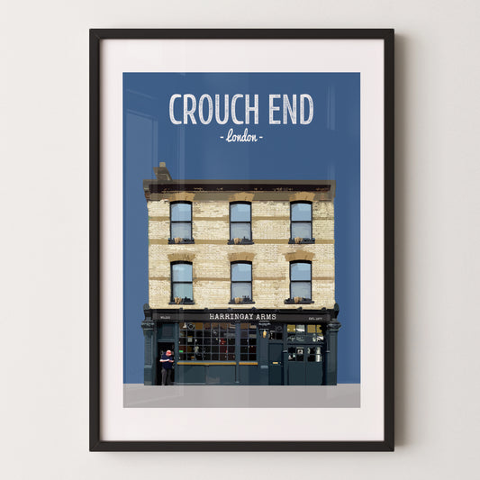 Crouch End print, The Harringay Arms pub