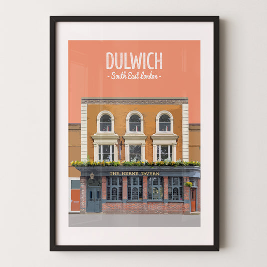 Dulwich print, The Herne Tavern pub
