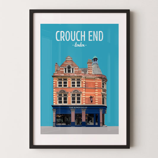 Crouch End print, The Kings Head pub