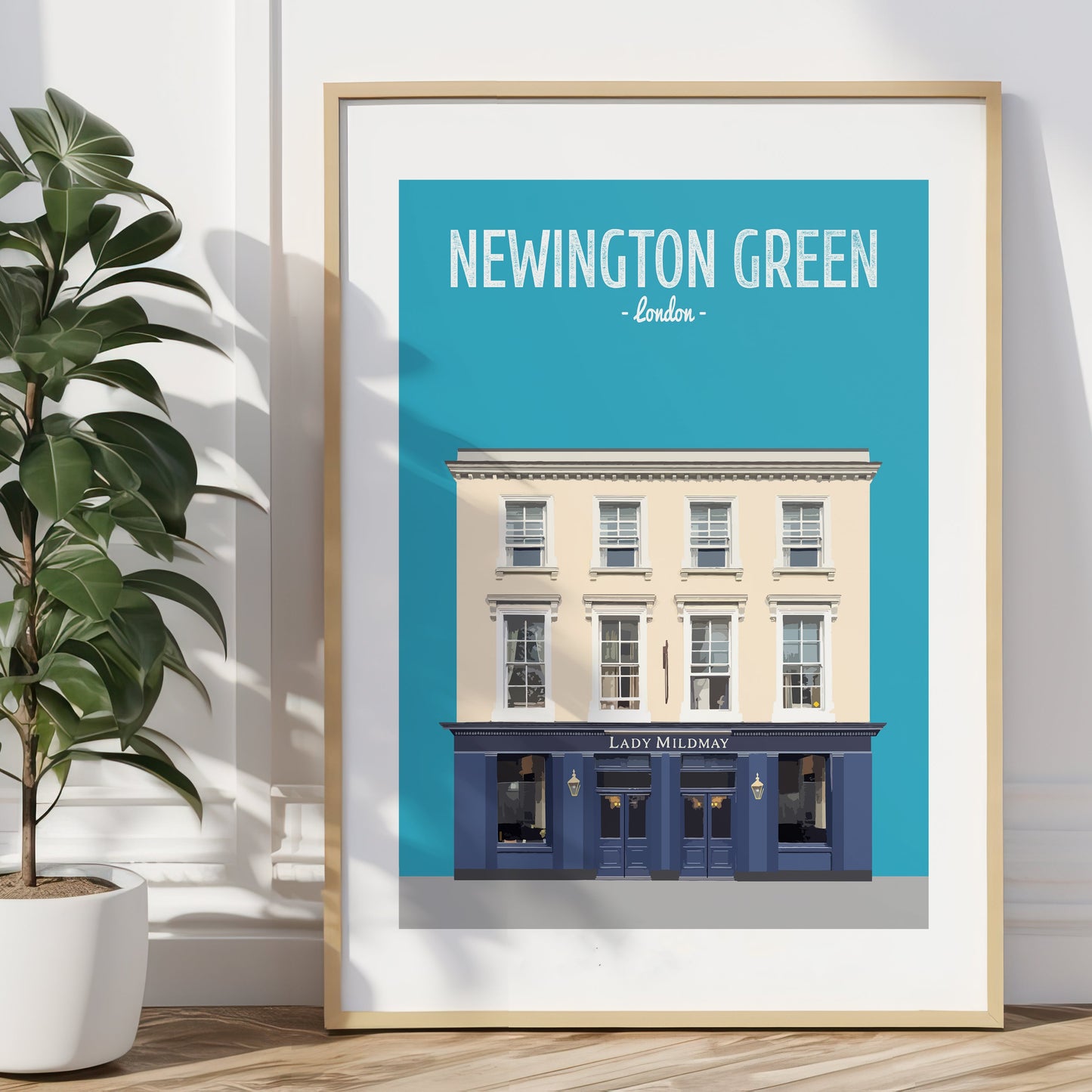 Newington Green print, The Lady Mildmay pub