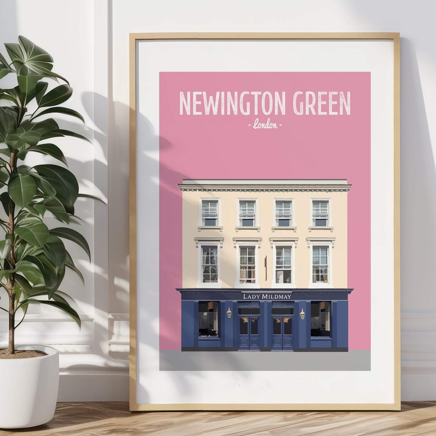 Newington Green print, The Lady Mildmay pub