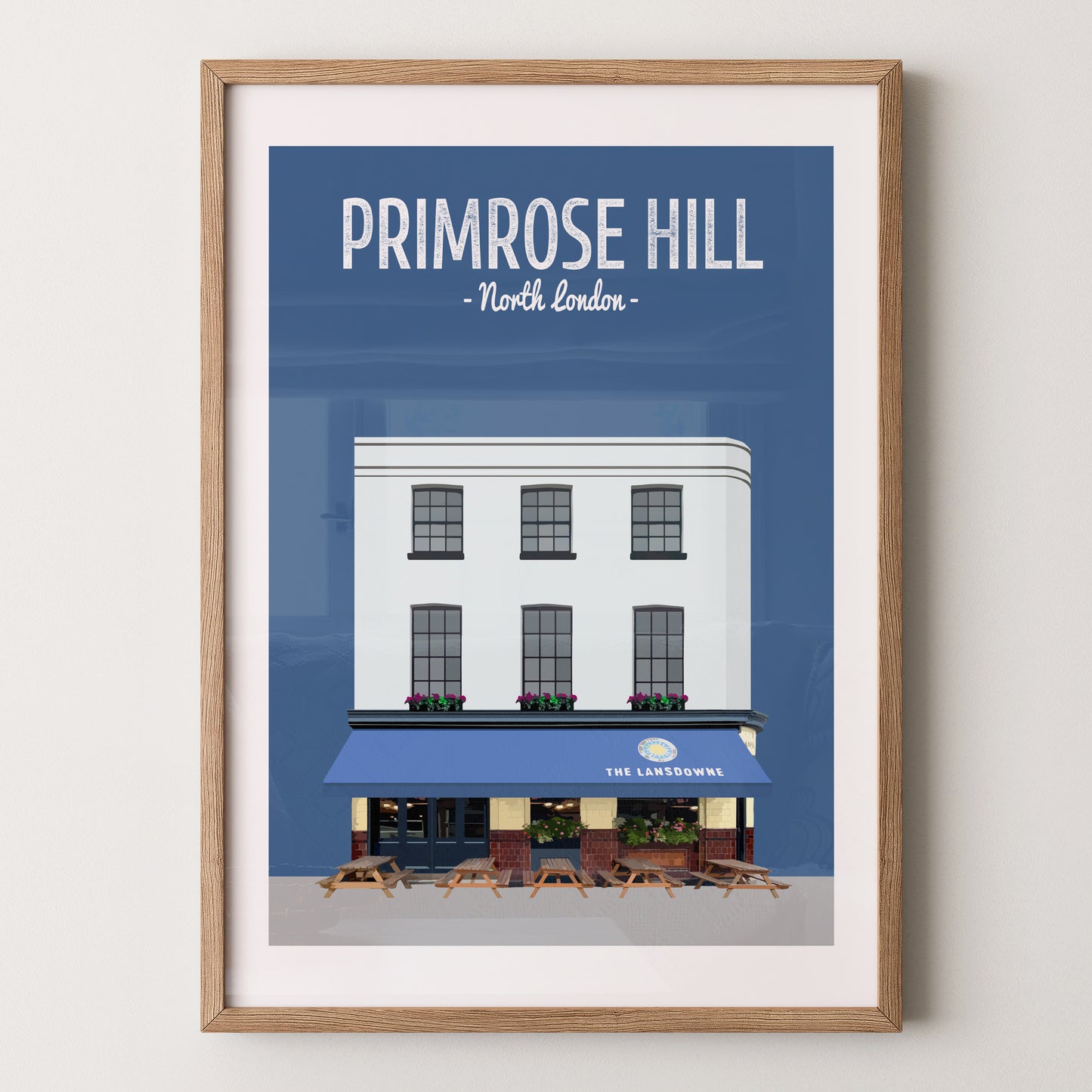 Primrose Hill print, The Lansdowne pub