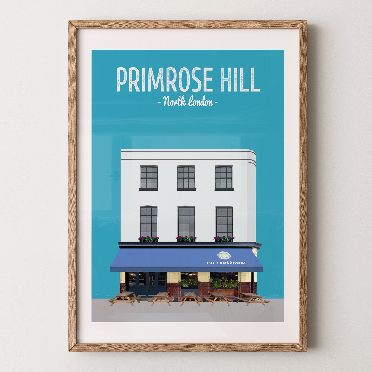 Primrose Hill print, The Lansdowne pub