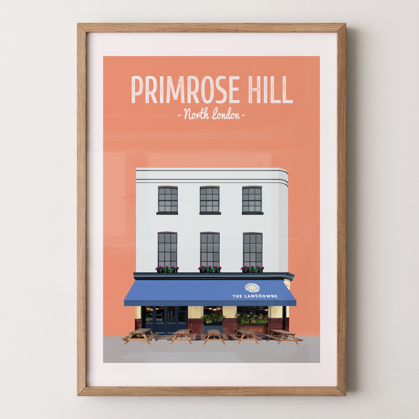 Primrose Hill print, The Lansdowne pub