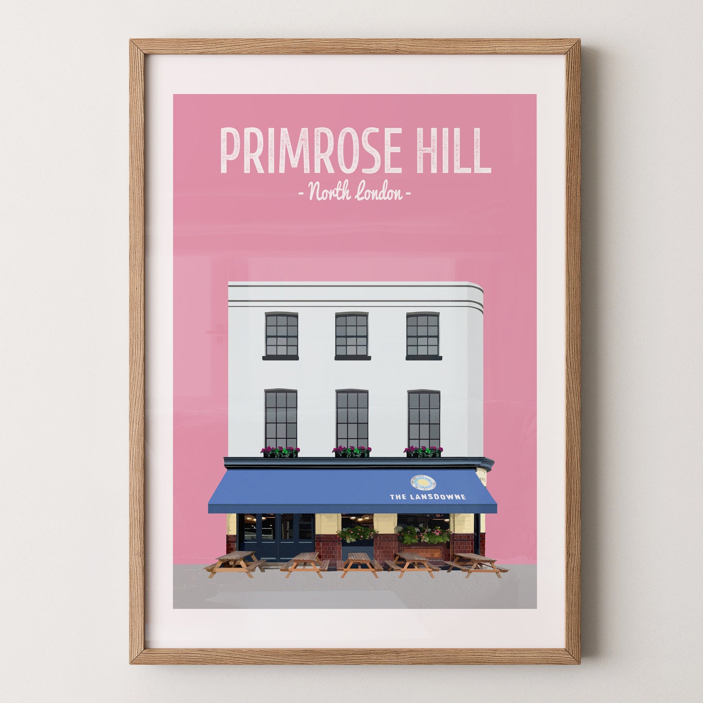 Primrose Hill print, The Lansdowne pub