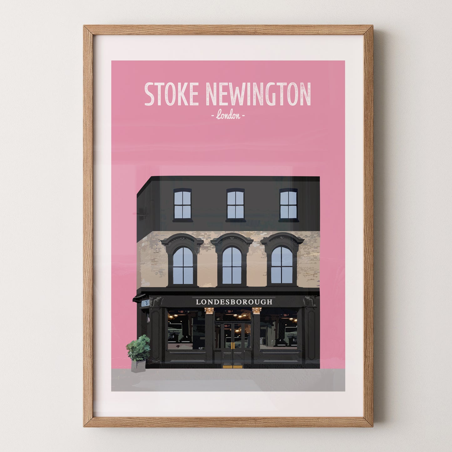 Stoke Newington print, The Londesborough pub