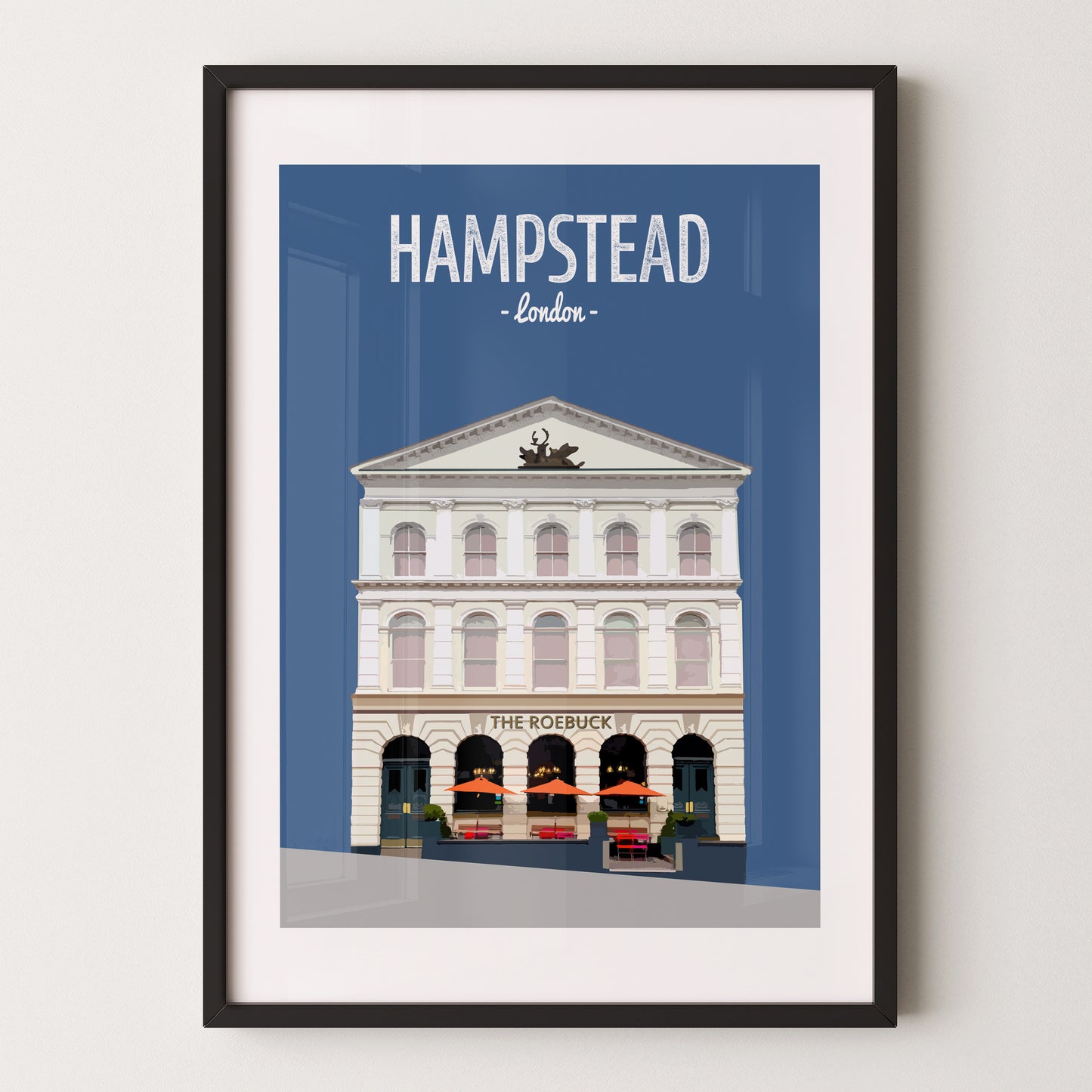 Hampstead print, The Roebuck pub