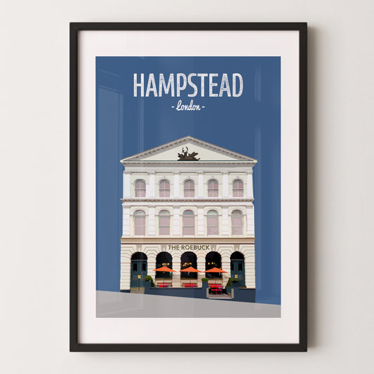 Hampstead print, The Roebuck pub