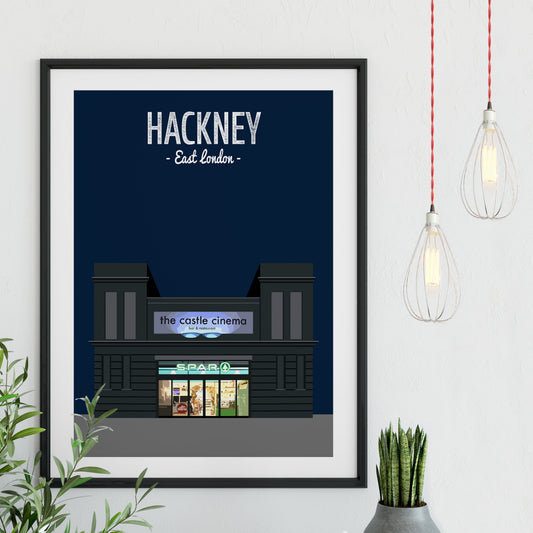 Hackney print, The Castle cinema